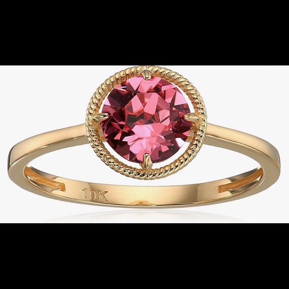 NWT 10k Gold Birthstone Ring made with Infinite Elements Crystal, MULTI COLOR💍 - Picture 13 of 15